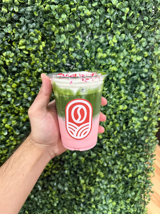 Raspberry Matcha Latte